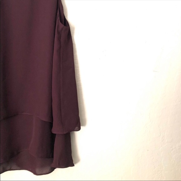 Theory Falice silk sleeveless Blouse Top Burgundy red in size 0 - Picture 5 of 12